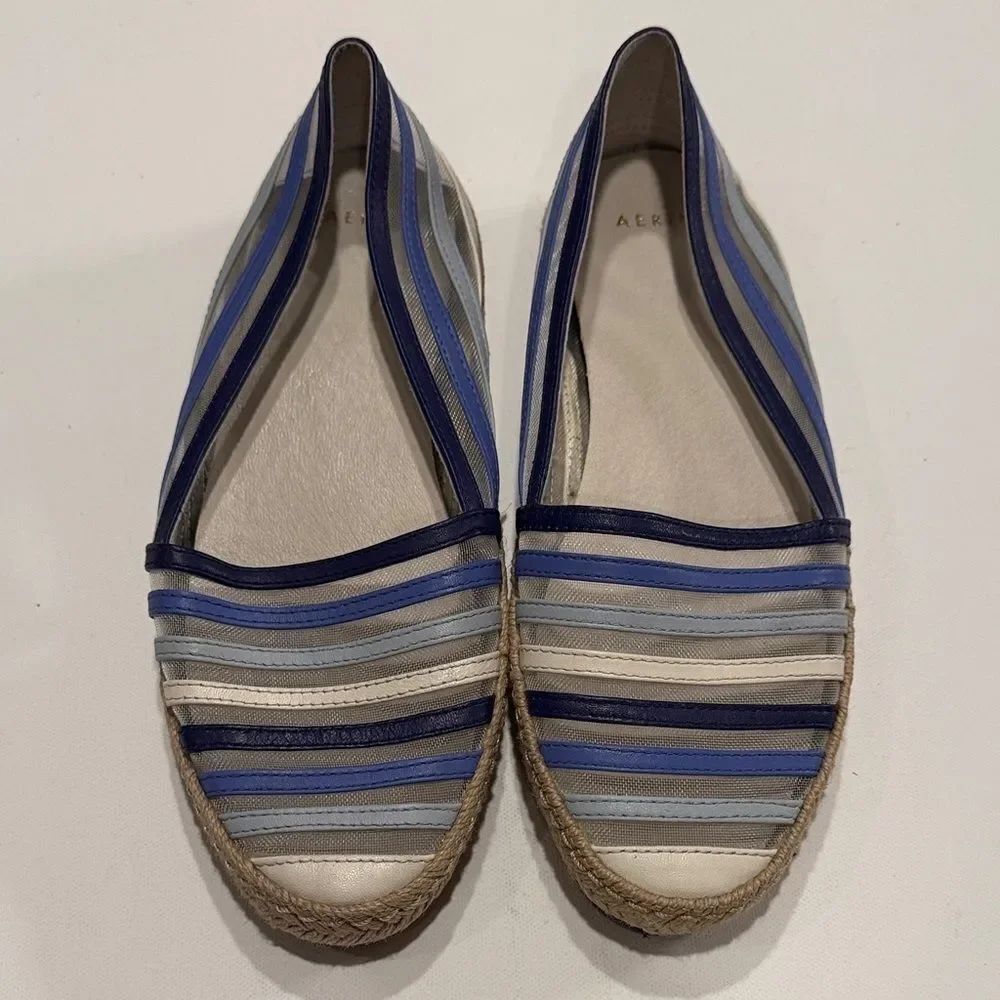 Aerin Women's Navy and Light Blue Espadrilles